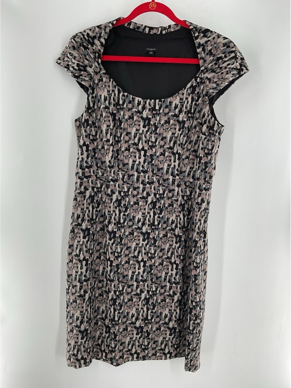 Ann Taylor Women’s Size 14 Sheath Cap Sleeve Dress Multicolor 129